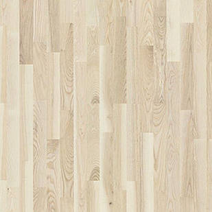 Паркетна дошка Barlinek DECOR LINE ЯСЕН Мілкшейк Молті 3WG000651 трьохполосна, лакована без фаски