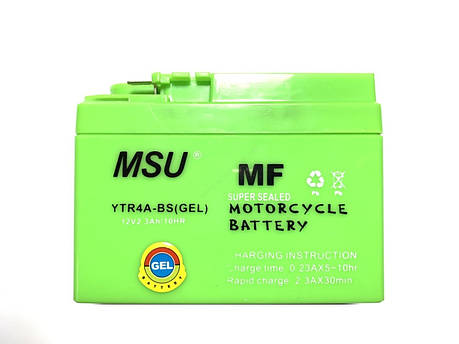 Акумулятор 12V 2,3 Ah YTR4A-BS 115/50/85 мм "таблетка" Honda, фото 1