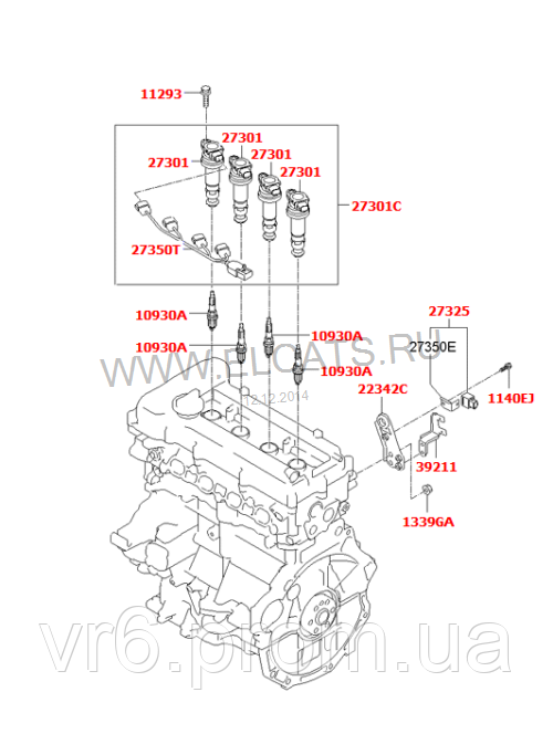 Свеча зажигания HYUNDAI Accent, Solaris, Elantra, I30, I20, Veloster LZKR6B-10E - фото 5 - id-p84441134