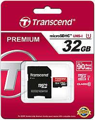 Карта пам'яті 32 Gb microSD Transcend UHS-I Premium (TS32GUSDU1)