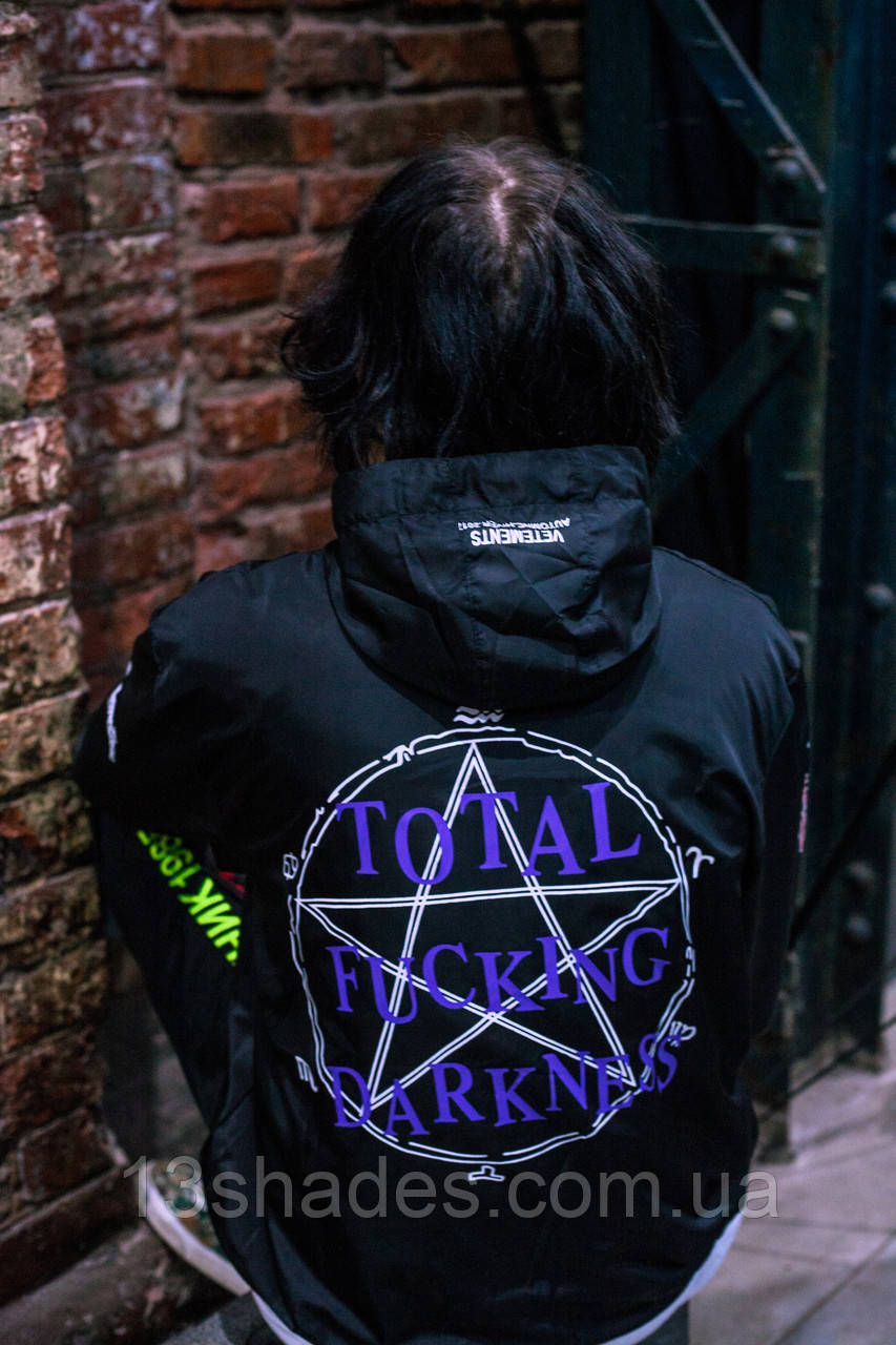 Вітровка чоловіча Vetements, чорна, фото 1
