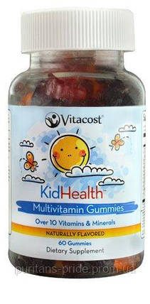 Вітаміни дитячі жувальні Vitacost KidHealth multivitamin 60 шт., фото 2