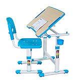 Комплект парта і стілець-трансформери fundesk Piccolino II Blue, фото 8