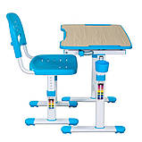 Комплект парта і стілець-трансформери fundesk Piccolino II Blue, фото 9