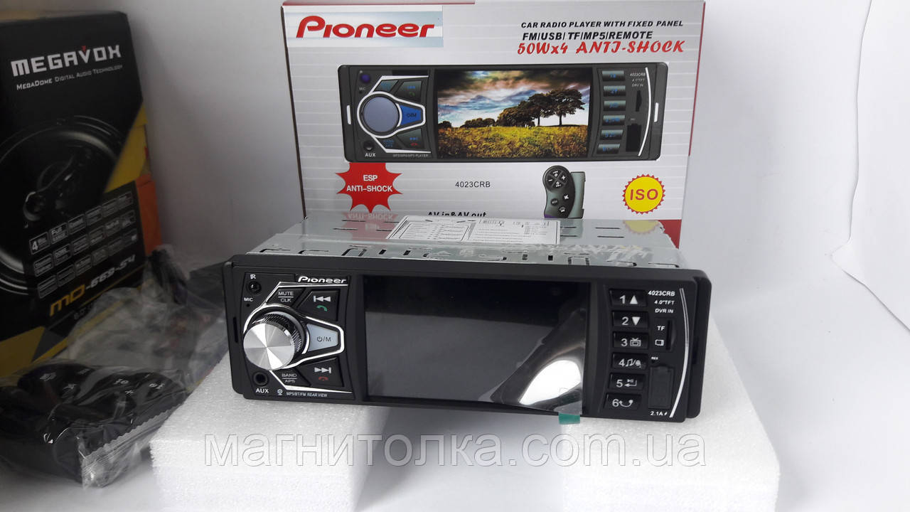 Автомагнитола Pioneer 4023 +пульт на Руль Блютуз Блютус BT Экран 4" Mp5 ...