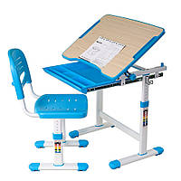 Парта і стілець-трансформери комплект FunDesk Piccolino Blue