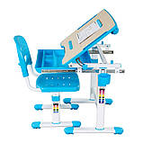 Комплект FunDesk Парта та стілець-трансформери Bambino Blue, фото 2