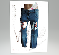 Стрейчеві джинси Paris-перевертень для дівчинки 4-6 років