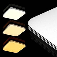 Стельовий Світильник світлодіодний (люстра) BIOM SMART 50W З ПУЛЬТОМ Д/У SML-S01-50 квадрат, фото 3