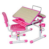 Парта і стілець-трансформери Комплект FunDesk Sorriso Pink, фото 2