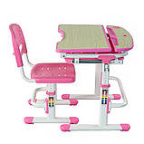 Парта і стілець-трансформери Комплект FunDesk Sorriso Pink, фото 5