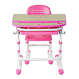 Парта і стілець-трансформери Комплект FunDesk Sorriso Pink, фото 7