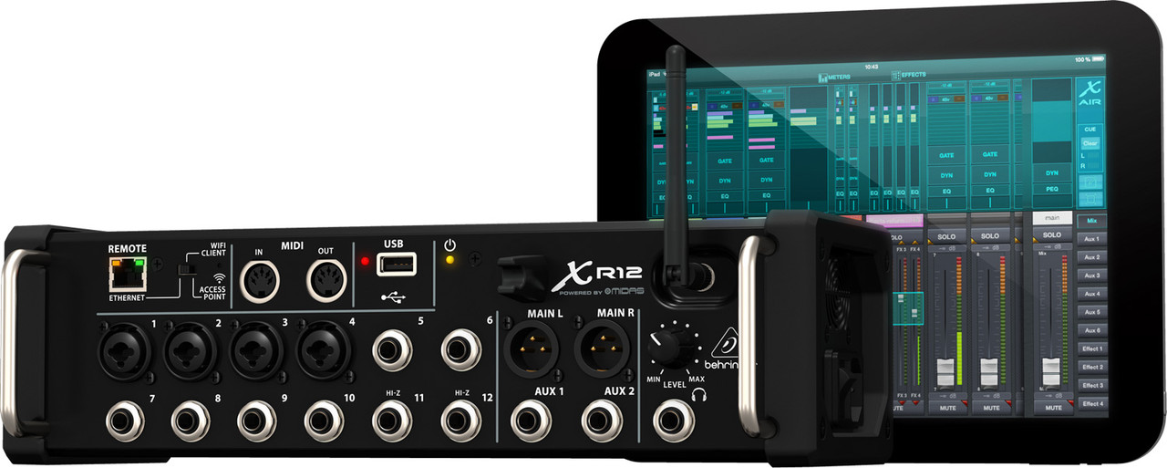 Цифровий мікшерний пульт Behringer X Air XR12