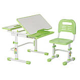 Розширювальна парта + стільчик для школяра Fundesk Lavoro Green, фото 5