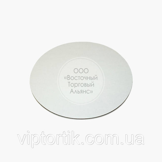 Підкладка під торт посилена — Біла Ø30 см, ДВП, фото 1