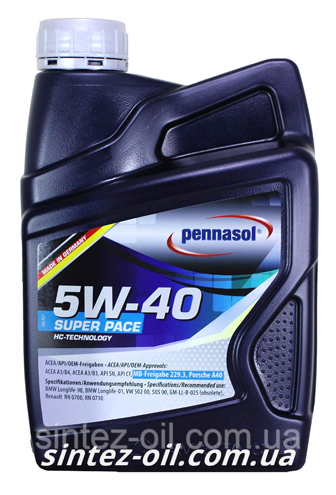 Олива моторна PENNASOL SUPER PACE SAE 5W-40 (1 л)