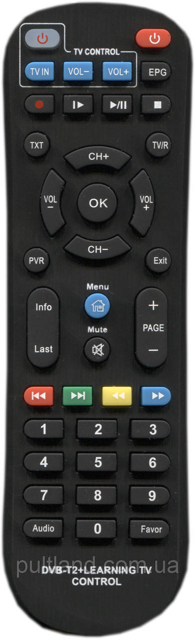 Пульт для DVB-T2 тюнера World Vision T62+TV Control