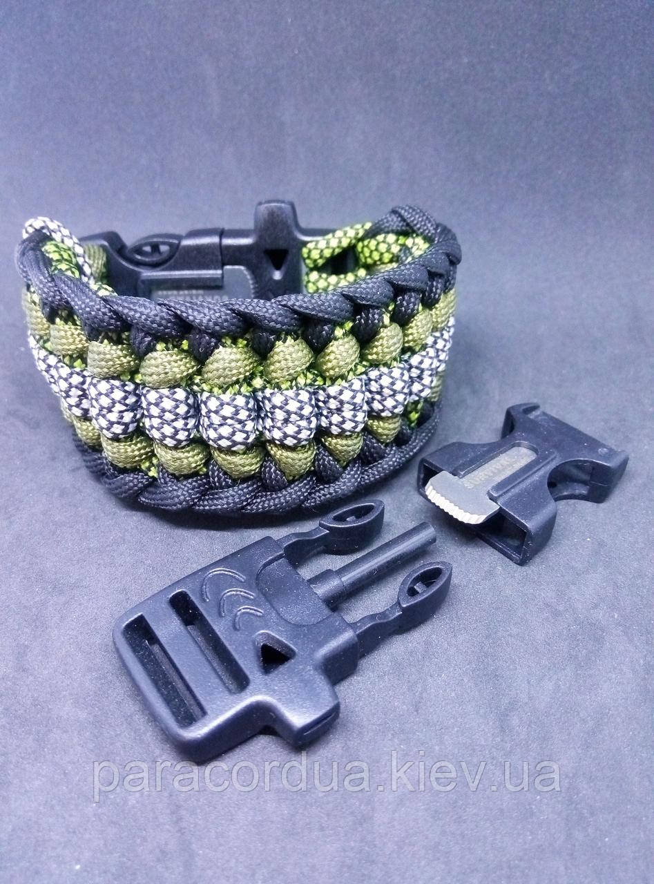 Браслет виживання з паракорда 4 в 1, Плетіння "Робін Гуд"