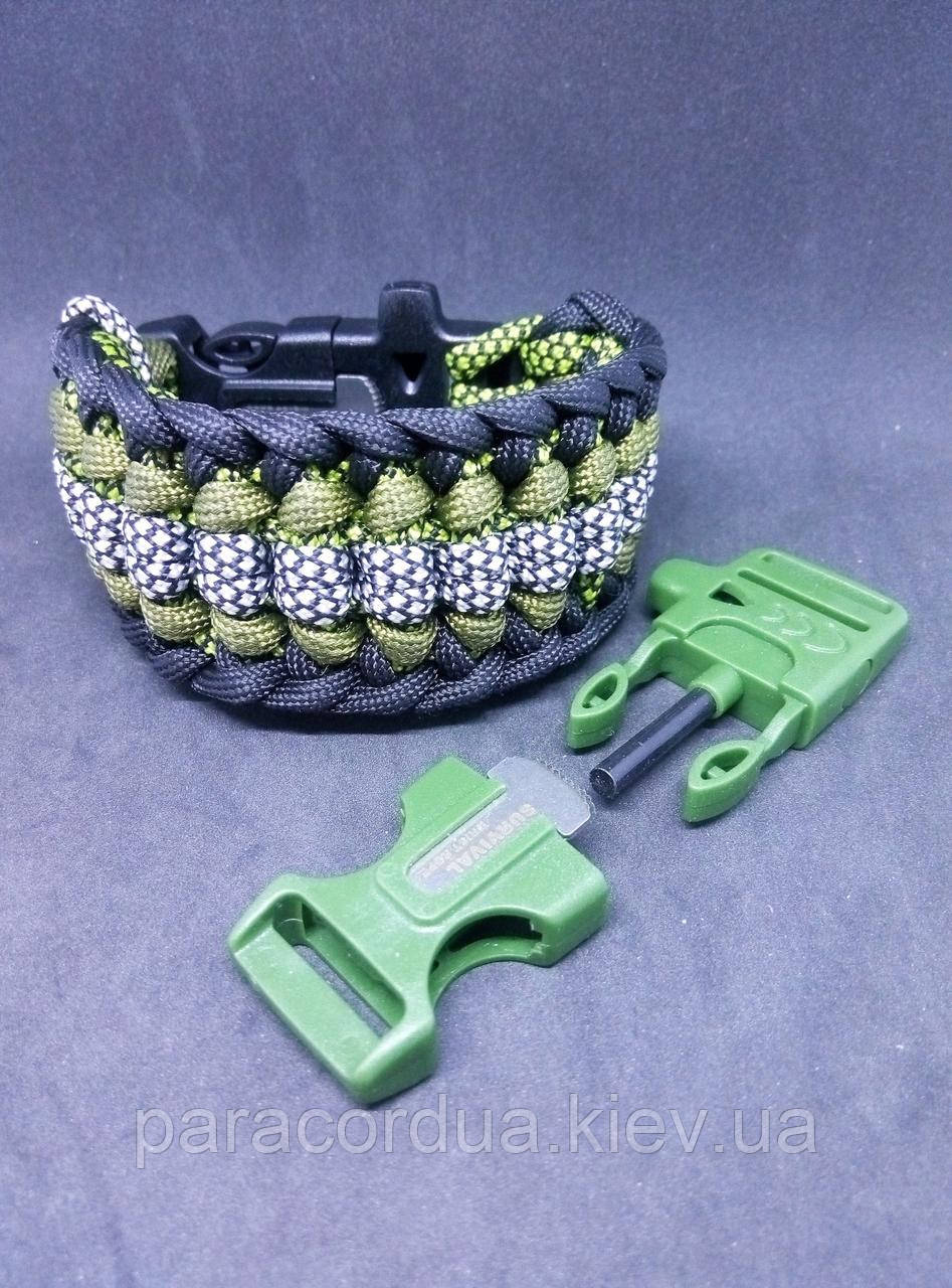 Браслет виживання з паракорда 4 в 1, Плетіння "Робін Гуд"