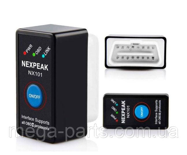 Автосканер діагностика ELM 327 NEXPEAK NX101 V1.5 OBD2 mini Bluetooth + КНОПКА
