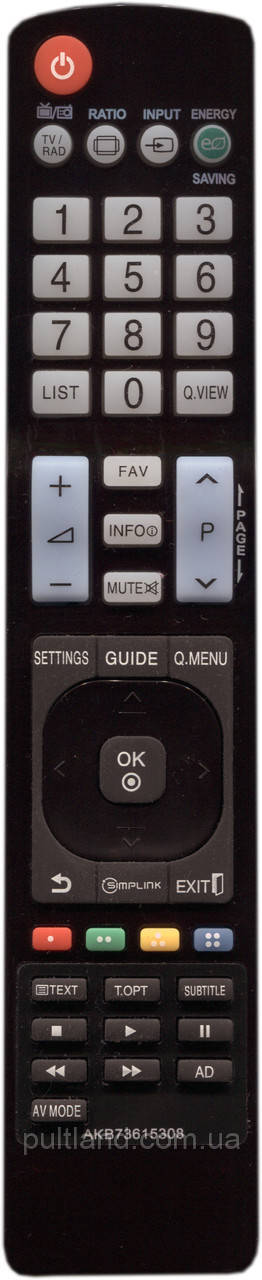 Пульт для телевізора LG AKB73615308