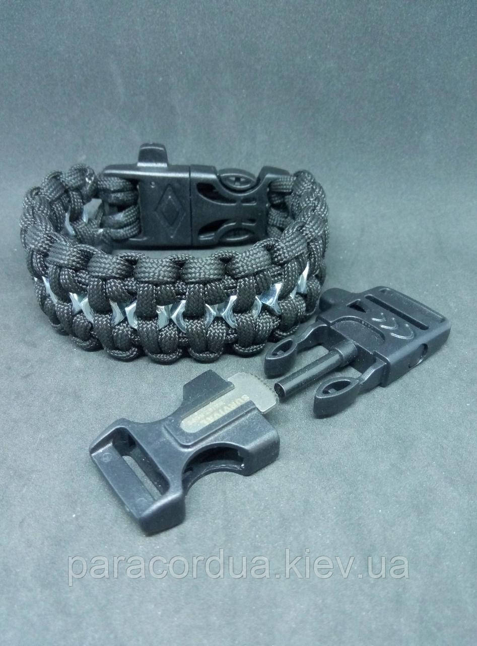 Браслет виживання з паракорда 4 в 1, Плетіння "Гайки"