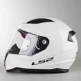 Мото шлем LS2 FF353 RAPID SOLID White, фото 6