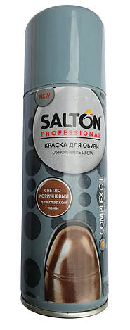 Фарба Світло-коричнева для гладкої шкіри Salton Professional 200 мл, фото 2