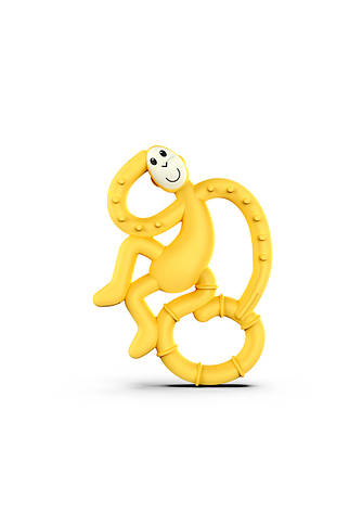 Іграшка-прорізувач Matchstick Monkey Маленька Танцювальна Мавпа жовта 10 см (MM-MMT-006), фото 1