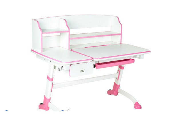 Дитячий стіл-трансформер FunDesk Amare II with drawer Pink, фото 1