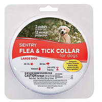 Sentry Flea&Tick Large СЕНТРІ нашийник проти бліх і кліщів для собак великих порід, 6 місяців захисту, 56 см, 2 шт.