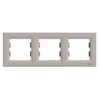 Рамка 3-х модульна Asfora Бронза Schneider Electric