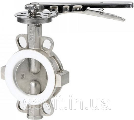 Заслінка поворотна (Баттерфляй) Genebre (Іспанія) тип 2104 13 DN125 PN10/16 (ДУ125 РУ10/16) Женебре, фото 1