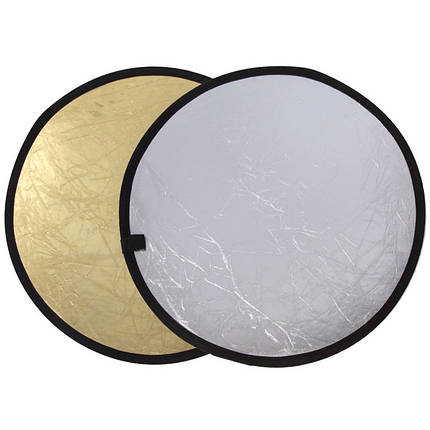 Відбивач, рефлектор Alitek Reflector 2 в 1 gold/silver (30 см), фото 1