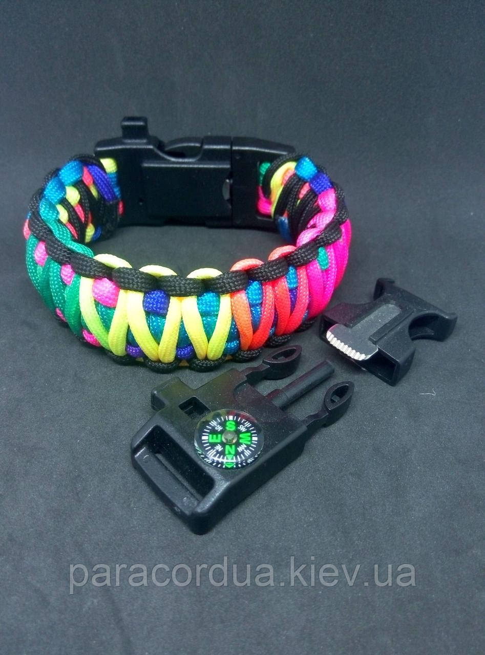 Браслет виживання з паракорда 5 в 1, "Подвійна кобра"