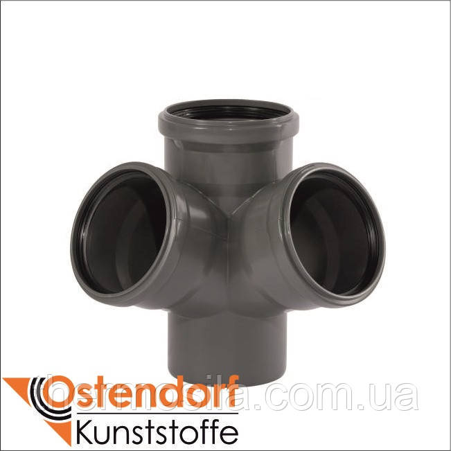 Хрестовина кутова 67* DN 110/110/110 HTsafeED, Ostendorf, фото 1