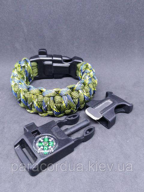 Браслет виживання з паракорда 5 в 1, "Подвійна кобра"