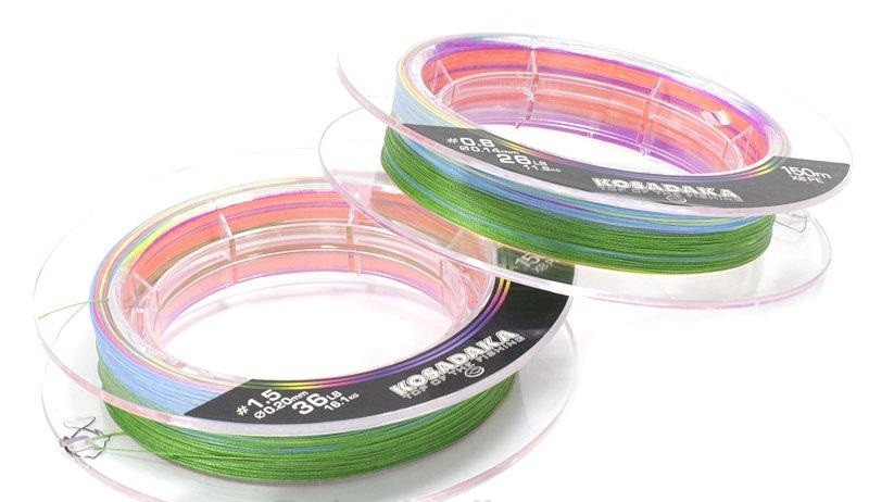 Шнур Kosadaka PE Super Line X8 150м Multicolor діаметр в асортименті, фото 1