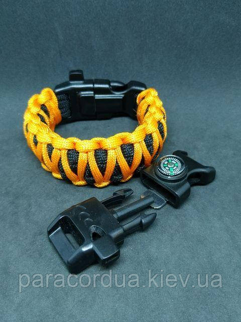 Браслет виживання з паракорда 5 в 1, "Подвійна кобра"