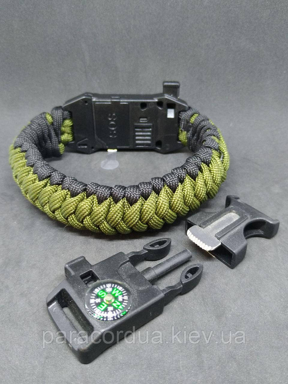 Браслет виживання з паракорда 5 в 1, "Слизька Кобра +"