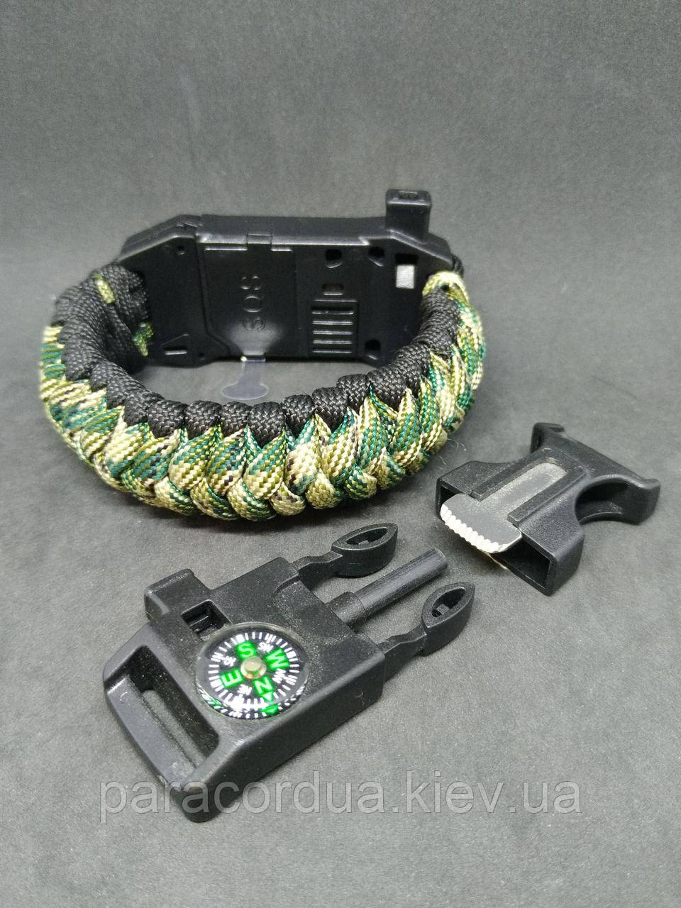 Браслет виживання з паракорда 5 в 1, "Слизька Кобра +"