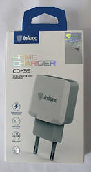 Мережевий зарядний пристрій СЗУ Inkax CD 35 2 USB