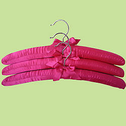 Плічка вішалки тканинні 3, рожеві