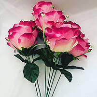 Троянда штучна.Високий букет із великими бутонами (70 см), фото 6