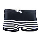 Чоловічі боксери плавки пляжні спортивні сині у смужку, фото 9