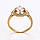 Набір сережки + кільце 18 р. ХР Gold filled 18k, фото 6