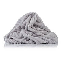 Плюш Minky Stripes світло-сірий