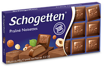 Шоколад "Schogetten Praline Noisettes"(Шогеттен з горіховим праліне), Німеччина, 100г