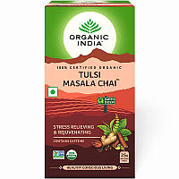 Чай Органік Індія Тулсі, Базилік Масала, 25пак. Tulsi Masala Tea Organic India, Чай Органик Индия Тулси,