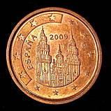 Монета Іспанії 1 євро цент 2001-20 рр., фото 2